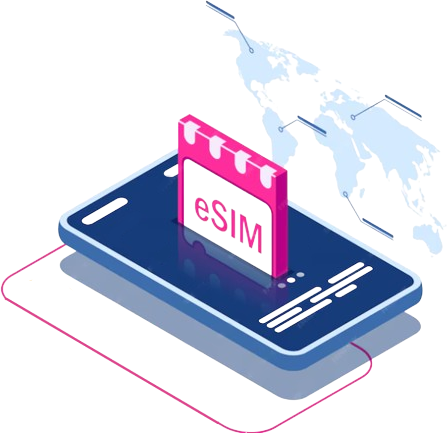 eSIM Mobile Internet Diagram